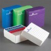 FFB81W Flatpack Freezer Box for 12mm Tubes, 81 Wells – White