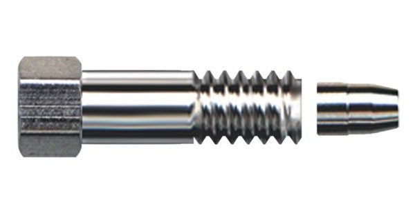 46000-1624 RheFlex Stainless Steel 1/16" Extra-Long Fittings Set for Cone-Bottom Ports