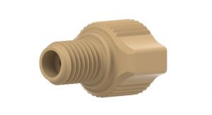 55301X PEEK Two-Piece Fingertight Fitting with 55162 Ferrule, 1/4-28