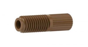 59387 1/4-28 Brown PPS Headless Nut