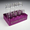 962761 8 Well Aluminum Vial Tray, for 28mm Flat bottom Vials