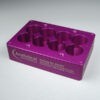 962761 8 Well Aluminum Vial Tray, for 28mm Flat bottom Vials