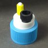 Canary-Safe Cap, GL38, 1 Port for 1/4" OD Tubing