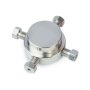 Hastelloy C22, ZDV, Cross,1/16", 0.029" Thru-hole