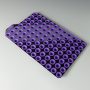 Pierceable Purple TPE Plugs on 96 Well Spine, for Standard Round Well Collection Plates and 8x30mm Vial Inserts