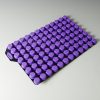 Pierceable Purple TPE Plugs on 96 Well Spine, for Standard Round Well Collection Plates and 8x30mm Vial Inserts - Image 2