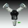 Quick-Disconnect Coupling Plug with Shut-Off, 3/8 Coupling Size x 1/2 NPT Male - Image 2