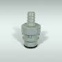 Quick-Disconnect Coupling, Barbed Plug with Shut-Off, 3/8 Coupling Size, for 3/8" ID Tubing