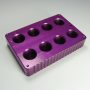 8 Position Vial Tray for Covaris 8mL, 19x38mm (520089) Round Bottom Vials