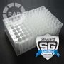 2mL 96-Well Collection Plate with Round-Bottom Wells, with SiliGuard™ Low Bind Coating, Irradiated