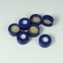 Blue 9mm Snap Caps with Cross-slit PTFE/Silicone Septa