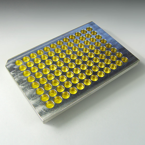 96 Hole Kapton Plate (0.3mil Liner), 6mm Plate Thickness