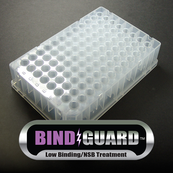 BindGuard™ Treated 650μL 96 Well Polypropylene Plate with V-Shaped Bottom Well