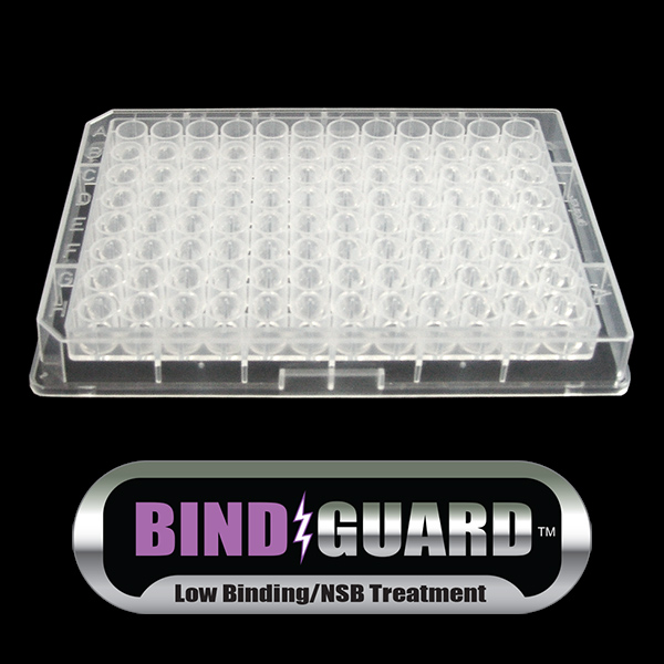 BindGuard™ Treated 340μL 96 Well Polypropylene Plate with V-Shaped Bottom Wells